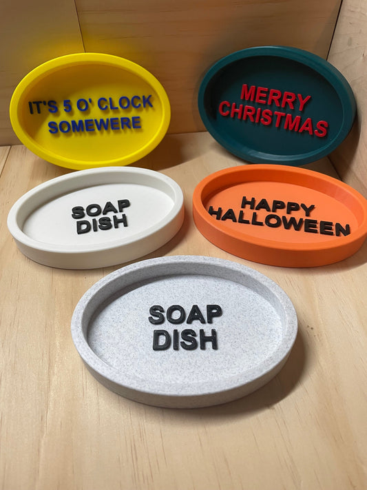 Personalized 3D Printed Soap Dish