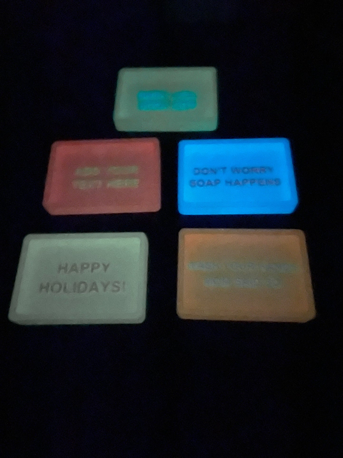 Glow In The Dark Personalized 3D Printed Soap Dish