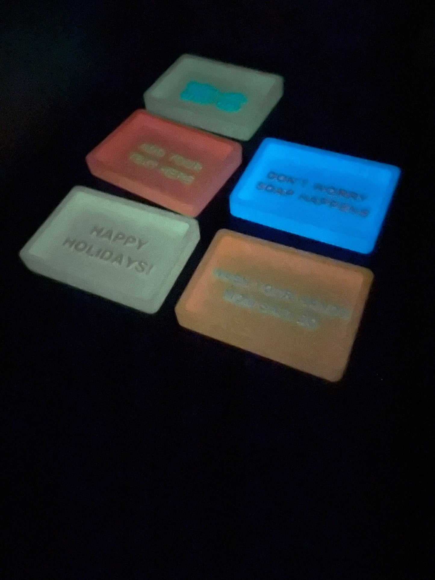 Glow In The Dark Personalized 3D Printed Soap Dish