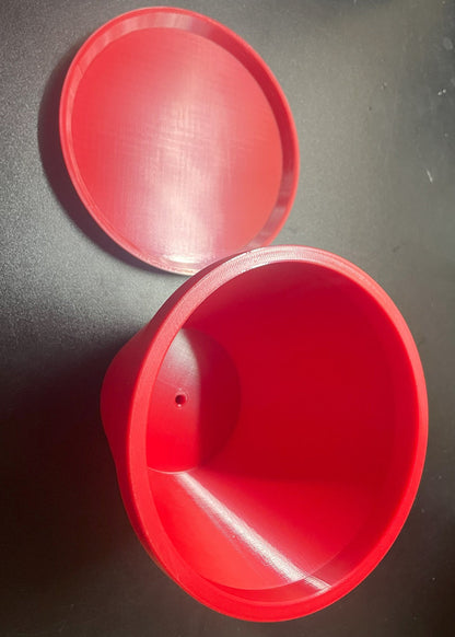 3D Printed Flower Pot With Drainage Holes And Plate