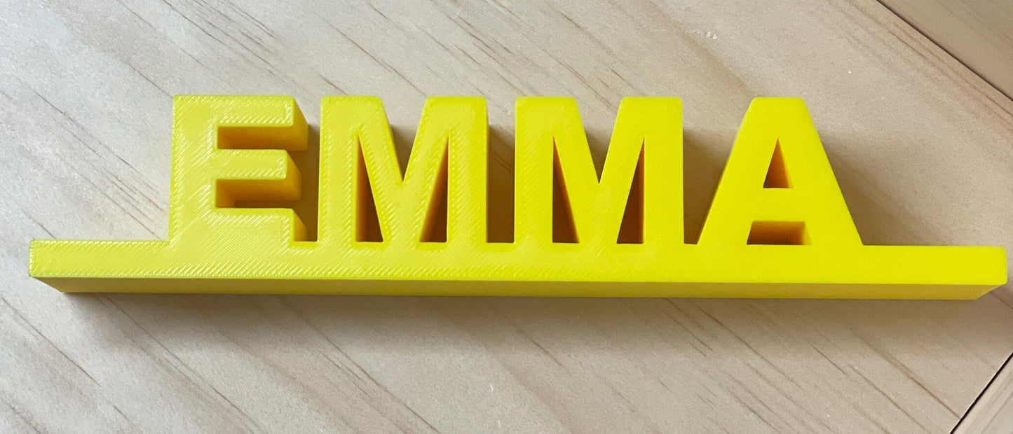 Personalized 3D Printed Name Plate