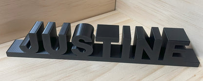 Personalized 3D Printed Name Plate