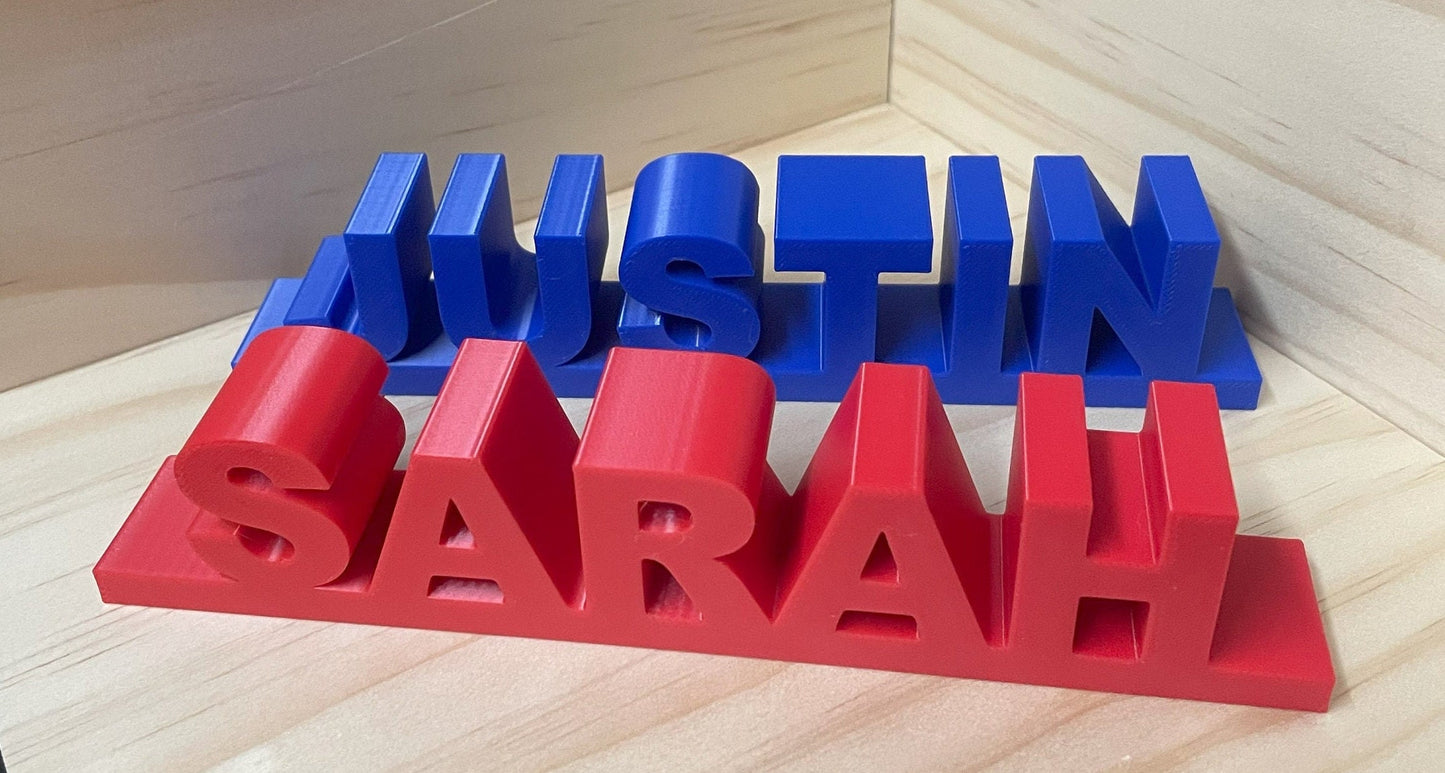 Personalized 3D Printed Name Plate