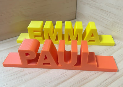 Personalized 3D Printed Name Plate